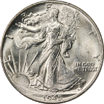 1945-P Walking Liberty Half PCGS MS64 Great Eye Appeal Strong Strike