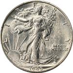 1945-S Walking Liberty Half PCGS MS64 Great Eye Appeal Nice Strike