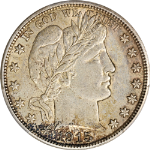 1915-D Barber Half Dollar PCGS AU55 Great Eye Appeal Strong Strike