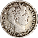 1897-P Barber Quarter