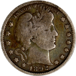 1892-P Barber Quarter