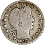 1893-P Barber Quarter