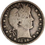 1896-P Barber Quarter