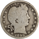 1899-S Barber Quarter