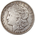 1921-S Morgan Silver Dollar - VAM 6B, B-U Scratch - No 'S'