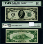 FR. 2000 D $10 1928 Federal Reserve Note Cleveland D-A Block Choice PMG CU64 EPQ