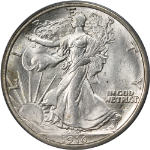 1916-D Walking Liberty Half PCGS MS64 Blast White Superb Eye Appeal