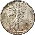 1937-S Walking Liberty Half CAC Sticker PCGS MS66+ Superb Eye Appeal