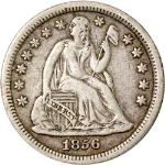 1856-P Seated Liberty Dime