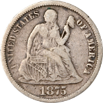 1875-P Seated Liberty Dime