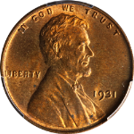 1931-P Lincoln Cent PCGS MS64RB Great Eye Appeal Strong Strike Nice Luster