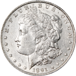 1891-P Morgan Silver Dollar