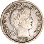 1893-P Barber Dime