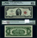 FR. 1513* $2 1963 Legal Tender *-A Block Gem PMG CU65 EPQ Star