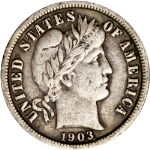 1903-O Barber Dime