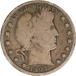 1905-P Barber Half Dollar