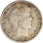 1905-O Barber Half Dollar