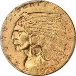 1928 Indian Gold $2.50 PCGS MS64 Superb Eye Appeal Strong Strike