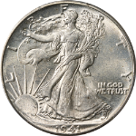 1941-P Walking Liberty Half PCGS MS64 Nice Eye Appeal Strong Strike Nice Luster