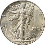 1937-P Walking Liberty Half PCGS MS63 Great Eye Appeal Nice Strike Nice Luster