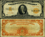 FR. 1173 A $10 1922 Gold Certificate Fine+ - Stain