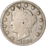 1884 Liberty V Nickel