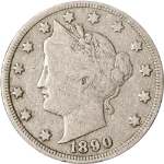 1890 Liberty V Nickel