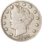 1893 Liberty V Nickel