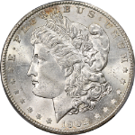 1902-S Morgan Silver Dollar CAC Sticker PCGS MS65 Key Date Great Eye Appeal