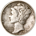 1918-S Mercury Dime