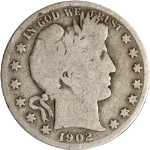 1902-S Barber Half Dollar