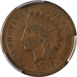 1877 Indian Cent PCGS VG10 Key Date Nice Eye Appeal Nice Strike