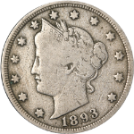 1893 Liberty V Nickel