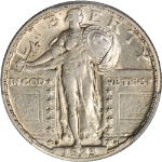 1923-S Standing Liberty Quarter CAC Sticker PCGS AU53 Key Date