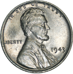 1943-P Lincoln Steel Cent Choice BU - STOCK