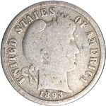 1893-S Barber Dime