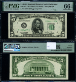 FR. 1961 EWi $5 1950 Federal Reserve Note Richmond E-A Block Gem PMG CU66 EPQ