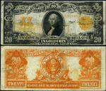 FR. 1187 $20 1922 Gold Certificate VF+ - Discoloration