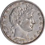 1896-O Barber Half Dollar Nice AU Key Date Great Eye Appeal Nice Strike