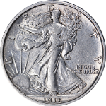 1917-D Reverse Walking Liberty Half Choice AU/BU Great Eye Appeal Strong Strike