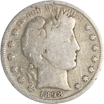 1898-S Barber Half Dollar