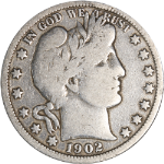 1902-O Barber Half Dollar - Cleaned