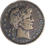 1902-P Barber Half Dollar