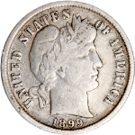 1899-P Barber Dime