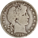 1896-O Barber Half Dollar