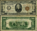 FR. 2305 $20 1934-A Hawaii Note L-A Block VF