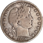 1900-P Barber Half Dollar