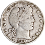 1901-P Barber Half Dollar