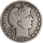 1902-S Barber Half Dollar