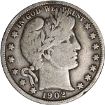 1902-P Barber Half Dollar